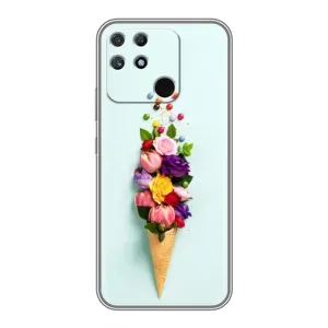 Чохли з тематикою "КВІТИ" на Realme NARZO 30A (Квітка-морозиво)