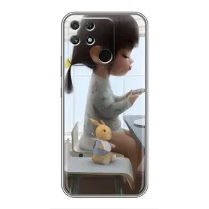 Девчачий Чехол для Realme NARZO 30A (Девочка с игрушкой)