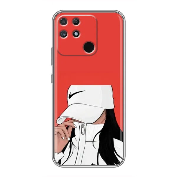 Чехол с рисунком «Девушка Nike» для Realme NARZO 30A Чехол с рисунком «Девушка Nike» для Realme NARZO 30A