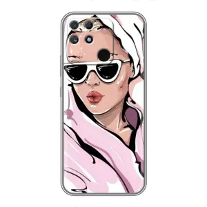 Чехол с картинкой Модные Девчонки Realme NARZO 30A (Девушка в халате)