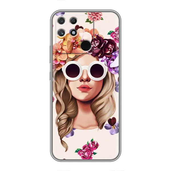 Чехол с рисунком «Девушка в очках» для Realme NARZO 30A Чехол с рисунком «Девушка в очках» для Realme NARZO 30A