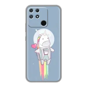 Чехол Unicorn на Realme NARZO 30A (Единорог космонавт)