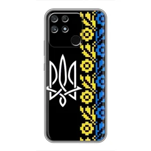 Силиконовый Чехол на Realme NARZO 30A (Герб и вышыванка)