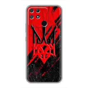 Чохли УПА (Червоно-Чорний) на Realme NARZO 30A (Герб в кольорах УПА)