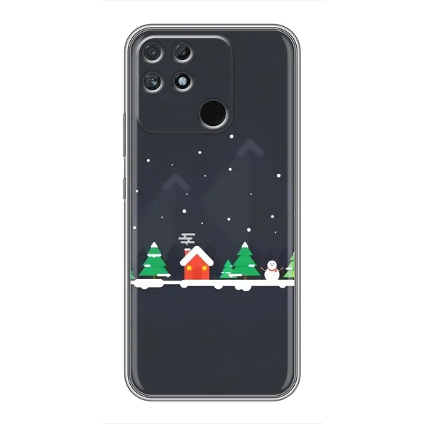 Чехол с рисунком «Город зимний» для Realme NARZO 30A Чехол с рисунком «Город зимний» для Realme NARZO 30A