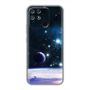 Чехол (ТПУ) с планетами на Realme NARZO 30A (Космический вид)