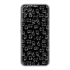 Чехол на тематику: Коты для Realme NARZO 30A (Котики на черном)