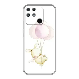 Силіконовий бампер з картинкою звірів для Realme NARZO 30A (Кролик та кульки)