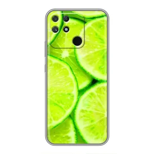 Чехол с изображением  вкусной еды для Realme NARZO 30A (Лайм)