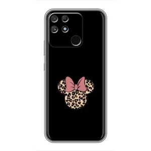 Чехол с леопардовым принтом на Realme NARZO 30A (Леопардовая Минни)