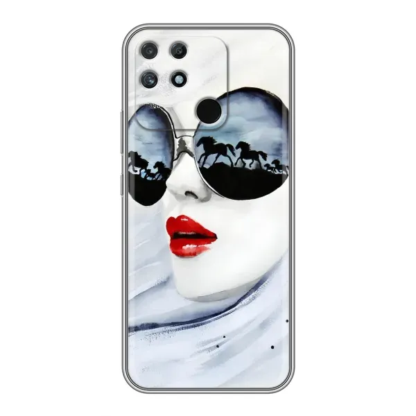 Чехол с рисунком «Любительница коней» для Realme NARZO 30A Чехол с рисунком «Любительница коней» для Realme NARZO 30A