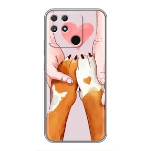 Чехол (ТПУ) Милые собачки для Realme NARZO 30A (Любовь к собакам)