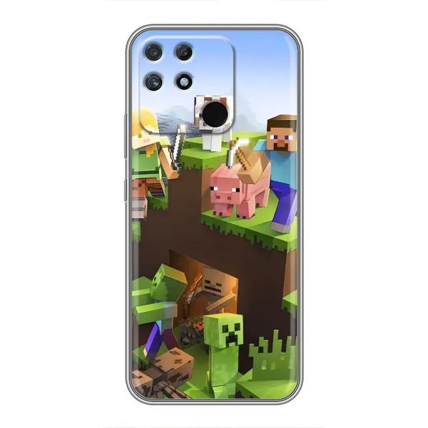 Чехол с рисунком «Майн-крафт» для Realme NARZO 30A Чехол с рисунком «Майн-крафт» для Realme NARZO 30A