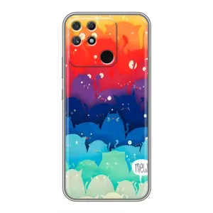 Силиконовый чехол с котиком для Realme NARZO 30A (Mew)