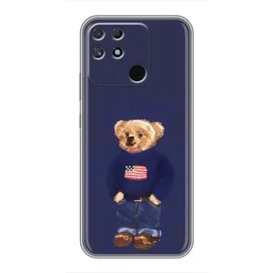 Чехлы Мишка Тедди для Реалми Нарзо 30а (Мишка USA)