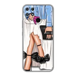 Силиконовый Чехол на Realme NARZO 30A с картинкой Стильных Девушек (Мода)