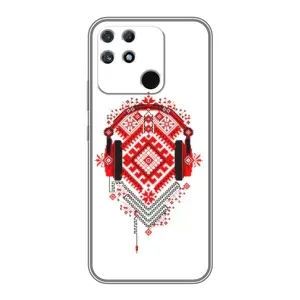 Силиконовый Чехол на Realme NARZO 30A с картинкой Вышиванки (Модная вышиванка)