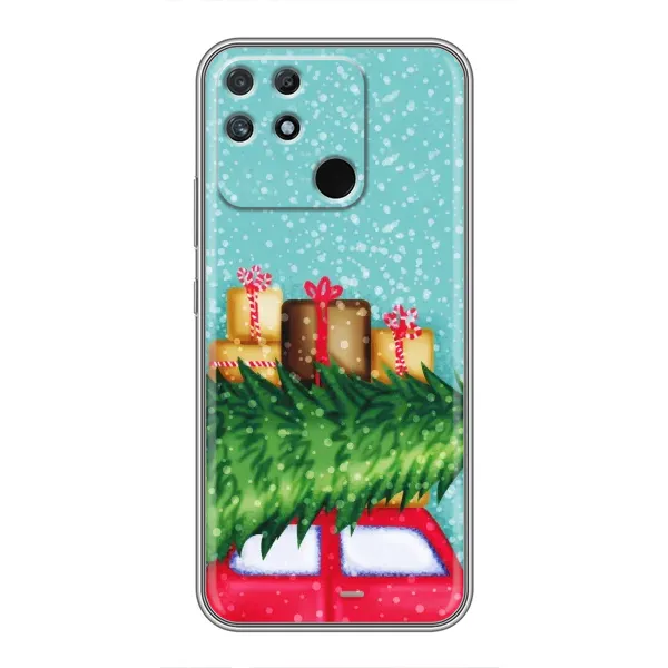 Чехол с рисунком «Новогодние подарки» для Realme NARZO 30A