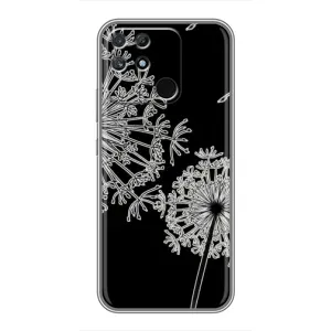 Силиконовый Чехол с одуванчиками на Realme NARZO 30A (Одуванчики)