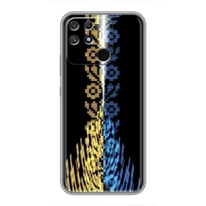 Силиконовый Чехол на Realme NARZO 30A (Патриотическая вышиванка)