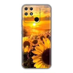 Чохол з Квітами для Realme NARZO 30A (поле соняшників)