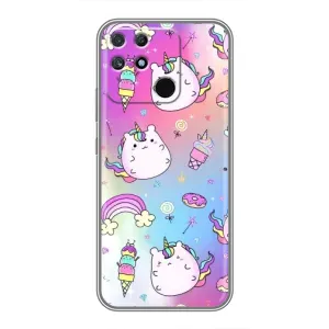 Чехол Unicorn на Realme NARZO 30A (Радуга и Единорог)