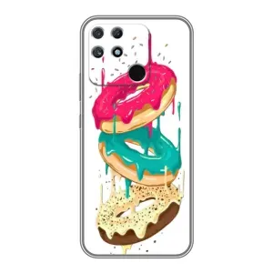 Чехол с изображением  вкусной еды для Realme NARZO 30A (Сочные пончики)