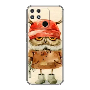 Чехлы с принтом СОВЫ для Realme NARZO 30A (Сова в шапке)