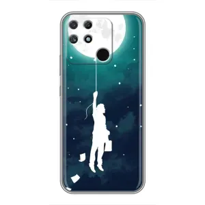 Чехол (ТПУ) с планетами на Realme NARZO 30A (To The moon)