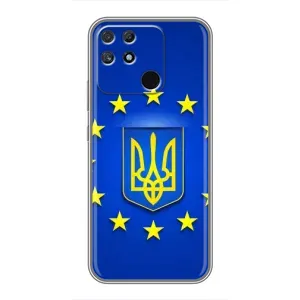 Чехол с Украинской символикой на Реалми Нарзо 30а (Украина это Европа)