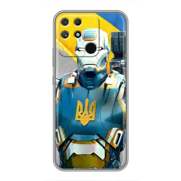 Чехол с рисунком «Украинский робокоп» для Realme NARZO 30A Чехол с рисунком «Украинский робокоп» для Realme NARZO 30A