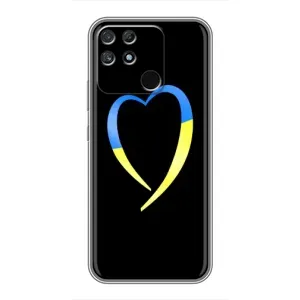 Силіконовий Чохол на Realme NARZO 30A (Я-Україна) (Українське серце)