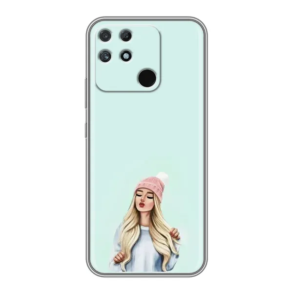 Чехол с рисунком «В шапке» для Realme NARZO 30A Чехол с рисунком «В шапке» для Realme NARZO 30A