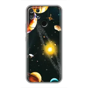 Чехол (ТПУ) с планетами на Realme NARZO 30A (Вид с космоса)