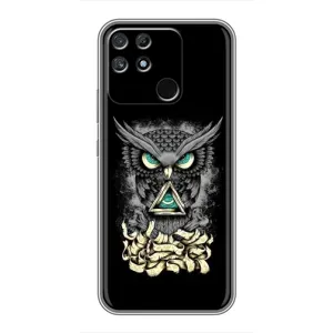 Чехлы с принтом СОВЫ для Realme NARZO 30A (Зеленые глаза)