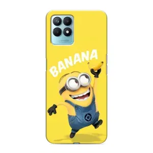 Мультяшный принт на Чехол для Реалми Нарзо 50 (Banana)