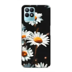 Чехол с ромашками на Realme NARZO 50 (Белые ромашки)