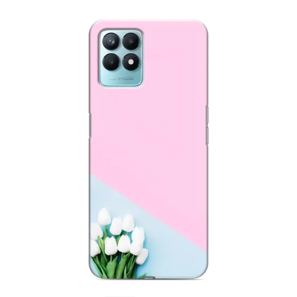 Чехол с рисунком «Белые тюльпаны» для Realme NARZO 50 Чехол с рисунком «Белые тюльпаны» для Realme NARZO 50