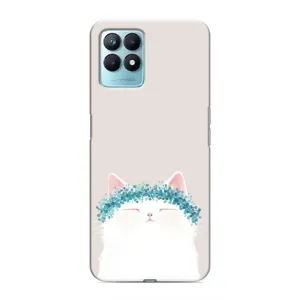 Чохол на тематику: Коти для Realme NARZO 50 (Білий котик)