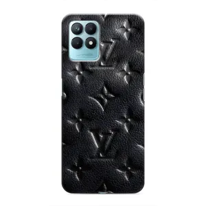 Текстурный Чехол Louis Vuitton для Реалми Нарзо 50 (Черный ЛВ)