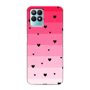 Чехлы с тематикой "Маленькие Сердечки" на Realme NARZO 50 (Чорные сердечки)