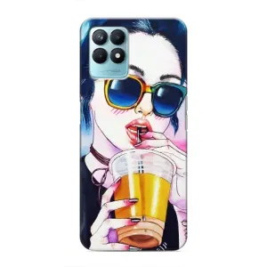 Чохол з картинкою Модні Дівчата Realme NARZO 50 (Дівчина з коктейлем)