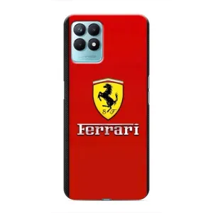 Силіконовий бампер з картинкою машини на Realme NARZO 50 (Ferrari Logo)