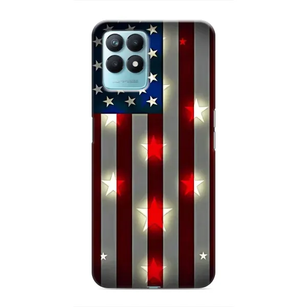 Чехол с рисунком «Флаг США 2» для Realme NARZO 50 Чехол с рисунком «Флаг США 2» для Realme NARZO 50