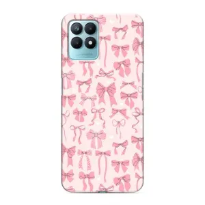 Чохол банти для Realme NARZO 50 (Фон бантики)