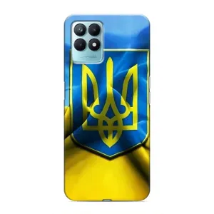 Чехол с картинкой (Патриотический ГЕРБ) на Realme NARZO 50 (Герб и Флаг Украины)