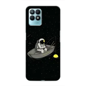 Силіконовый Чохол з принтом "Космонавти" на Realme NARZO 50 (Космонавт на рибалці)