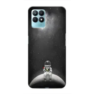 Силіконовый Чохол з принтом "Космонавти" на Realme NARZO 50 (Космонавт романтик)