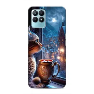 Чехлы на Новый Год Realme NARZO 50 (Кот новогодний)