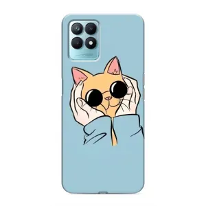 Бампер з зображенням Котиків для Реалмі Нарзо 50 (КОТИК в окулярах)